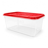 Organizador Multiuso 3L com Tampa Caixa Plástica Transparente