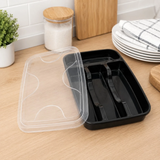 Organizador de Talheres com Tampa - Linha Professional Black