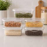Kit 5 Pote Organizador 700ml com Tampa Leve 5 Pague 4
