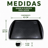Bandeja Fast Food Restaurante Lanchonete Plástica Profissional Reforçada Para Servir