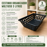 Cestinho Organizador Multiuso Pequeno com Alça