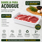 Bandeja Plástica 9 Litros para Carnes Alimentos Açougue