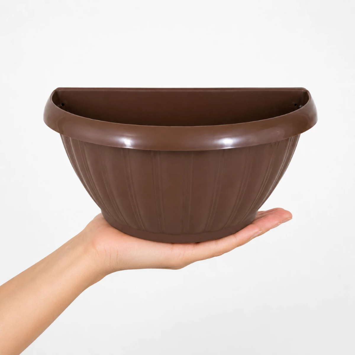 Vaso Grego de Parede Terracota Meia Lua
