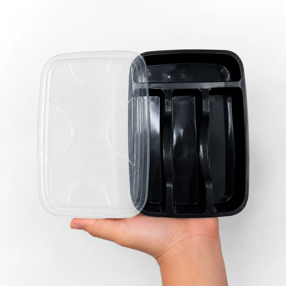 Organizador de Talheres com Tampa - Linha Professional Black