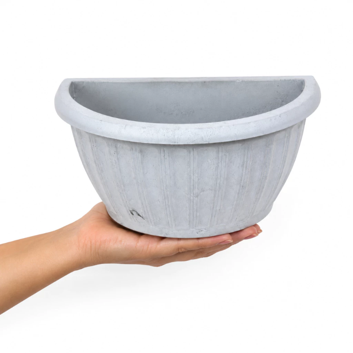 Vaso Grego de Parede Marmorizado Meia Lua 2,8L