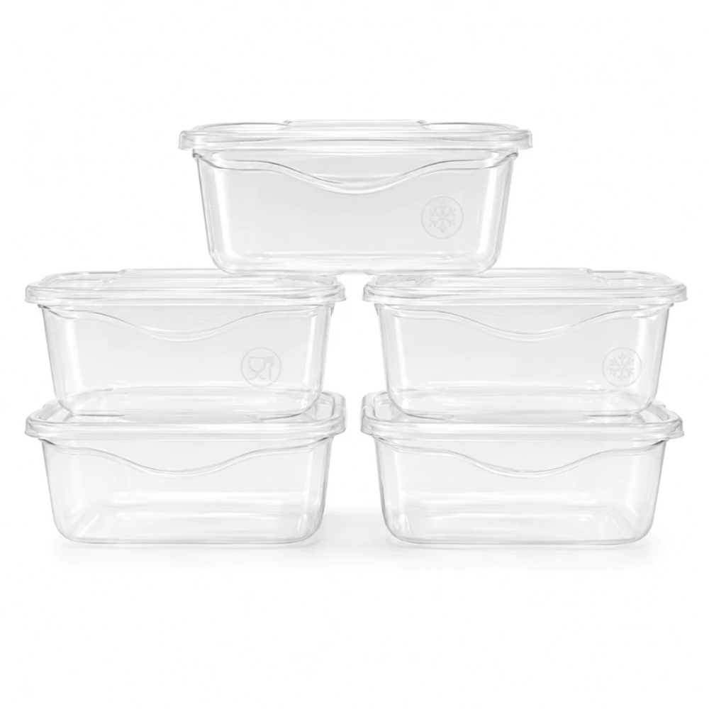 Kit 5 Pote Organizador 700ml com Tampa Leve 5 Pague 4