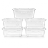 Kit 5 Pote Organizador 700ml com Tampa Leve 5 Pague 4