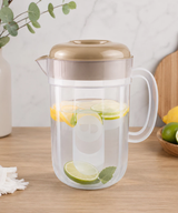 Jarra de Suco Redonda com Tampa Colorida 3,5L Multiuso