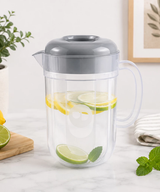 Jarra de Suco Redonda com Tampa Colorida 3,5L Multiuso