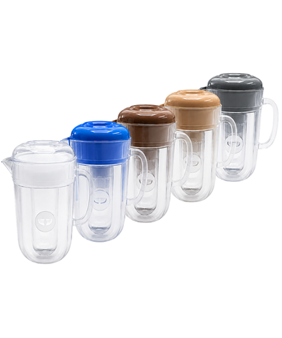 Jarra de Suco Redonda com Tampa Colorida 3,5L Multiuso