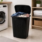 Lixeira Rattan 45 Litros Profissional - Design Elegante e Alta Resistência